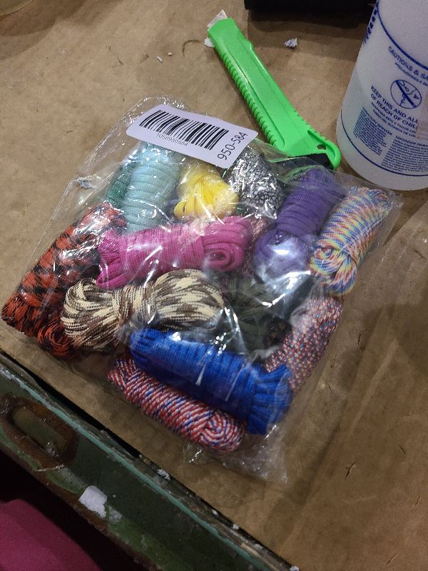 Photo 1 of 24 Colors Paracord Cord Multifunction Paracord Ropes 550lb Survival Paracord Random Combo Crafting Kit, for Making Lanyard, Bracelet, Dog Collar, Idea for Gift, 10 Feet