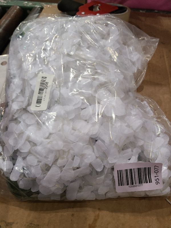 Photo 1 of 12Pcs Artificial Wisteria Flowers 3.6 Feet/Piece White Dense Artificial Fake Wisteria Vine Ratta Hanging Garland Silk Flowers String Home Party Wedding Decor(White-Dense)