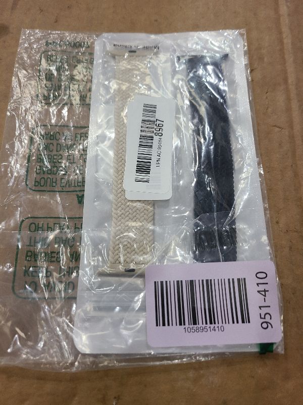 Photo 1 of 2 Pack Braided Solo Loop For Apple Watch Band 40mm 41mm 42mm 44mm 45mm 46mm 38mm 49mm Ultra 3 2 Women men,Stretchy Woven Nylon Elastic Strap Wristbands For iWatch Series 11/10/9/8/7/6/5/4/3/SE 2/SE 3