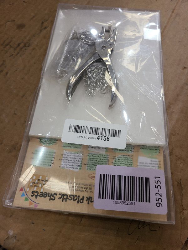 Photo 1 of 161 Pcs Shrink Paper Keychain Kit,with 30 Pcs Shrinky Plastic Sheets 7.9"x5.7",Hole Punch,Lobster Clasps,Jump Rings DIY Crafts for Adults and Teens
