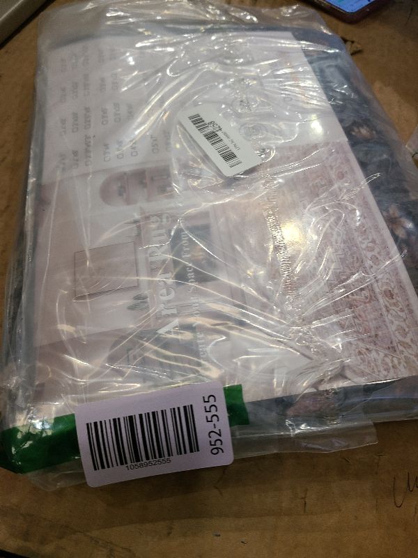 Photo 1 of 2x6 Washable Runner Rug,Black Floral Boho Area Rug for Hallway,Low-Pile Non-Slip Stain Resistant Carpet for Kitchen, Bedside,Laundry Room,Entryway