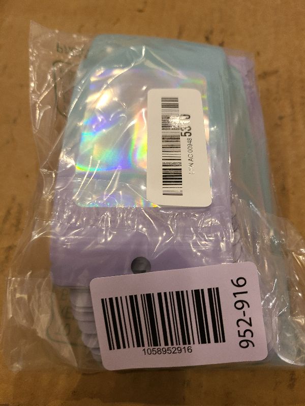 Photo 1 of 100 Pack Resealable Plastic Bags for Food Storage, Zipper Bags with Clear Front Window, Packaging Pouch for Small Business (Pink & Blue, 2.9x4.7 inch)