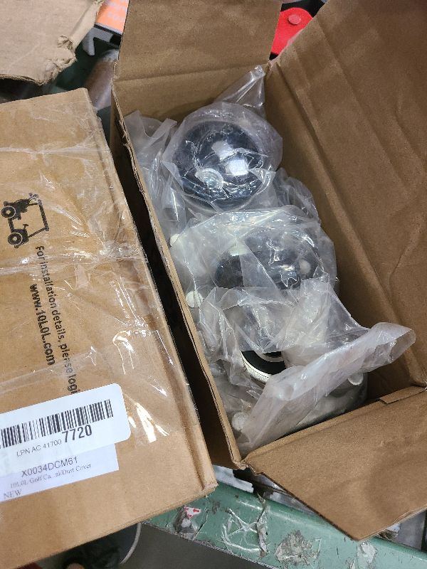 Photo 1 of 10L0L Golf Cart Front Wheel Hub Assembly 2 PCS for Club Car DS & Precedent 2003-up OEM# 102357701 with Hub Bearing/Oil Seal/Dust Cover