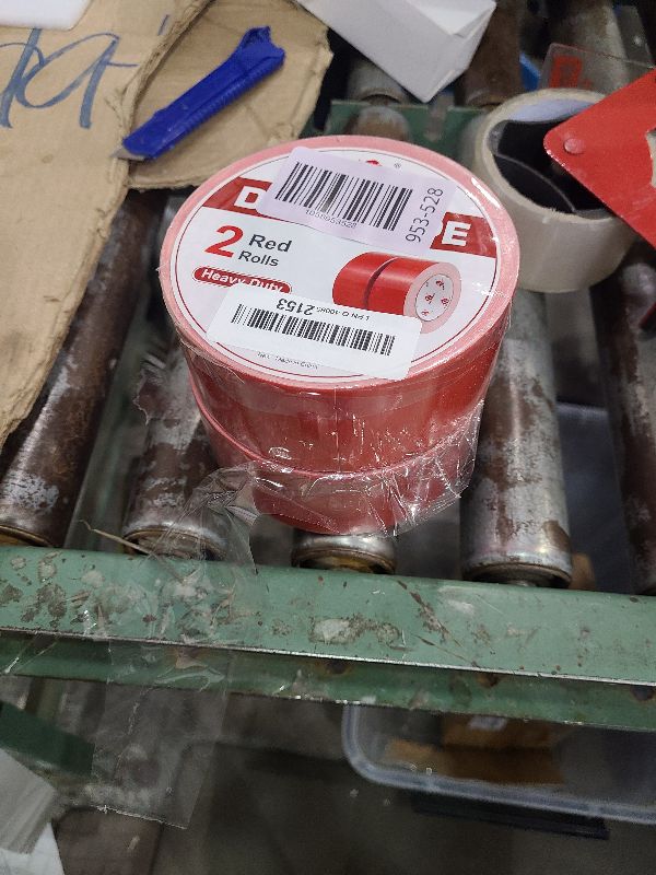 Photo 1 of 2 Pack Red Duct Tape Heavy Duty,9 Mil Thickness,2 Inches x 30 Yards,Strong Industrial Strength,Flexible,No Residue,Waterproof and Tear by Hand,Multi-Use for Indoor & Outdoor Repairs