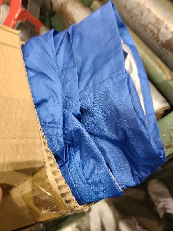 Photo 1 of 10x10FT Canopy Replacement Top Only, Waterproof Pop-Up Canopy Tent Top Cover with Ropes, Instant Canopy Top Sunshade Silver Coated for Outdoor Garden Patio Camping (Blue)