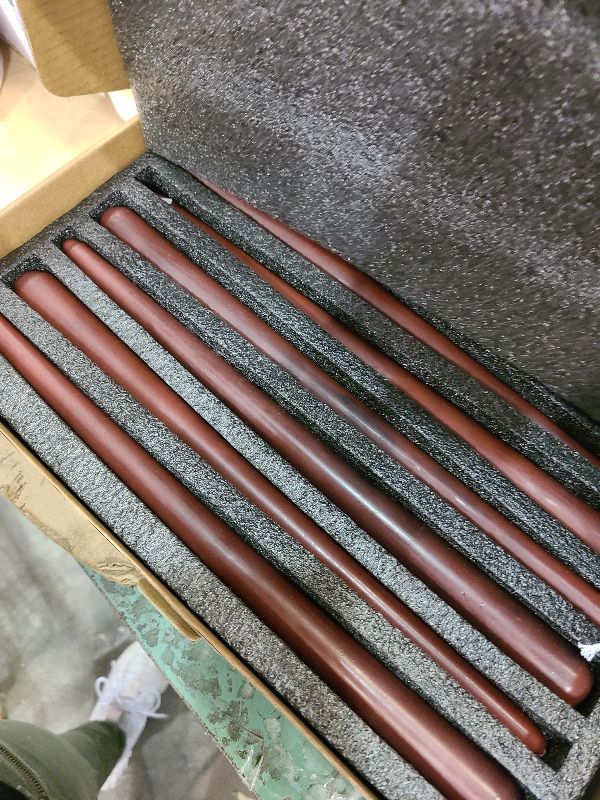 Photo 1 of 12 inch Black Bleeding Taper Candles Vampire Tears Candle Tall Unscented Tapered Candlesticks Spooky Blood Drip Candle Set for Halloween Party Gothic Home Decorations?Set of 12