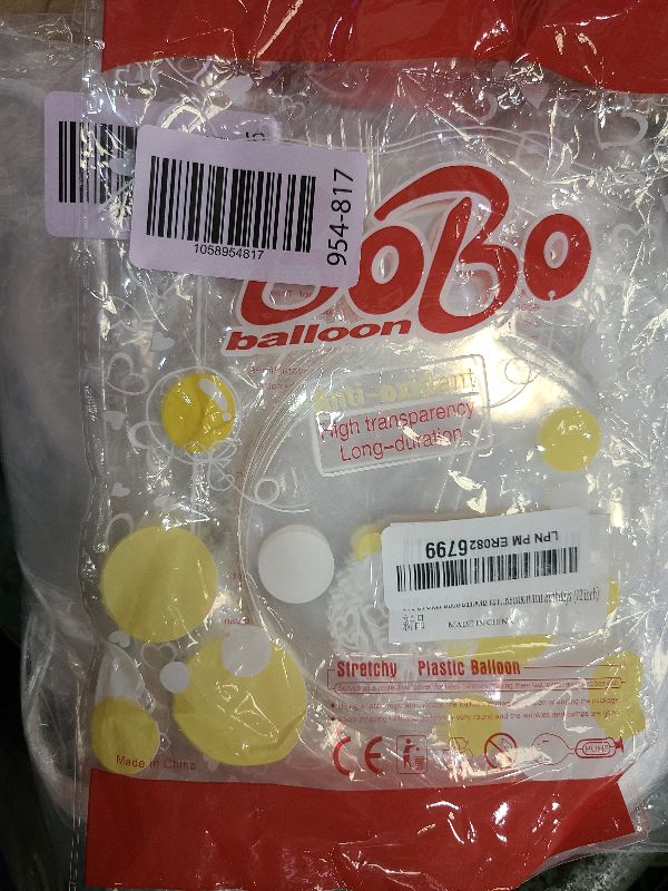 Photo 1 of 25 PCs Clear Bobo Balloons 12 inches Transparent Bubble Balloon for Light Up LED Balloons,Christmas, Party Events, Wedding, Anniversary, Indoor and Outdoor Decoration, Birthdays (12 inch)