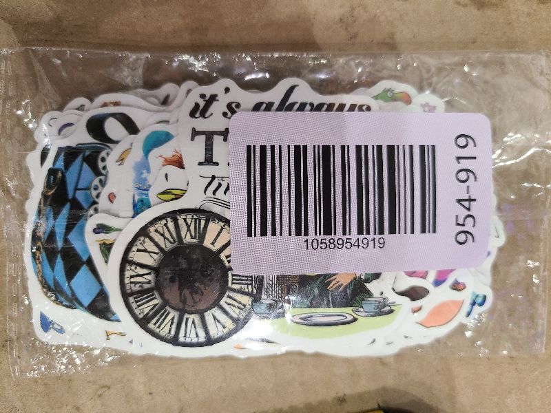 Photo 1 of 110Pcs Alice in Wonderland Stickers Cute Cartoon Waterproof Vinyl Decal for Waterproof Vinyl Cute Stickers for Water Bottles, Laptop, DIY Decoration,Scrapbook, Skateboard, Phone
