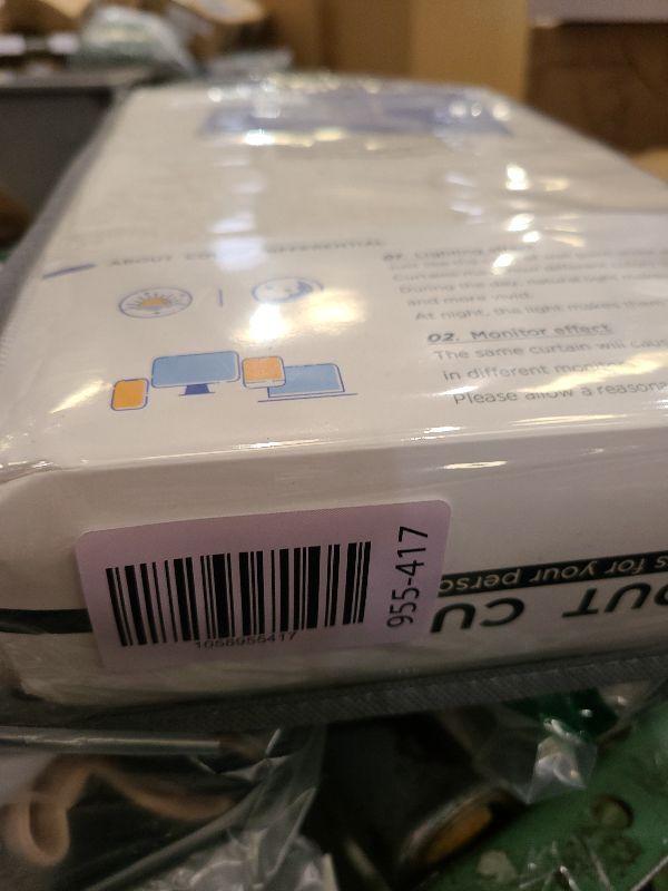 Photo 1 of 100% Blackout Shield Linen Blackout Curtains for Bedroom 108 Inches Long, Back Tab/Rod Pocket Living Room Drapes, Thermal Insulated Blackout Curtains 2 Panels Set, 50" W x 108" L,Cream