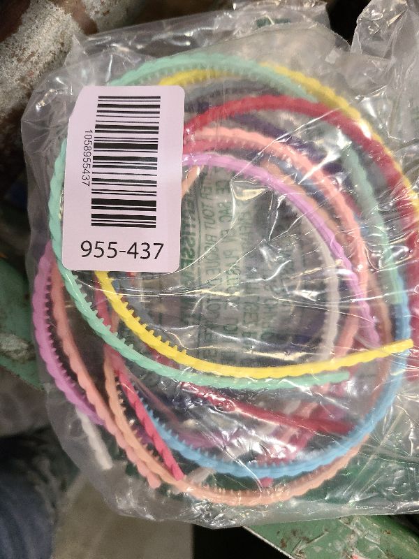 Photo 1 of 12pcs Colorful Thin Headbands for Women 6mm Light Pigtail Skinny Hairbands for Girls Hard Teeth Headbands For Kids Teens