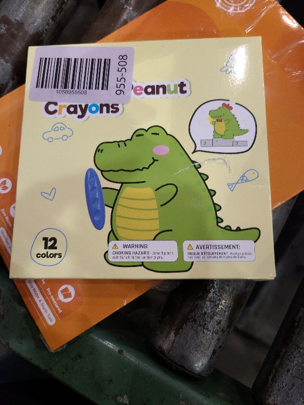 Photo 1 of 12 Peanut Crayons - Non Toxic Crayons for Toddlers - Washable for Kids Ages 4-8 - Easy To Hold - Toddlers 2-4 Years - Ergonomic Shape