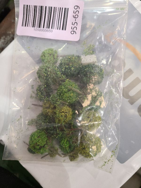 Photo 1 of 24Pcs Mini Model Trees Mixed Bush Trees Vegetation Groups Shrubs for Model Train Scenery Architecture Trees Model Scenery Trees Fake Trees with No Stands