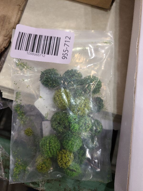 Photo 1 of 24Pcs Mini Model Trees Mixed Bush Trees Vegetation Groups Shrubs for Model Train Scenery Architecture Trees Model Scenery Trees Fake Trees with No Stands