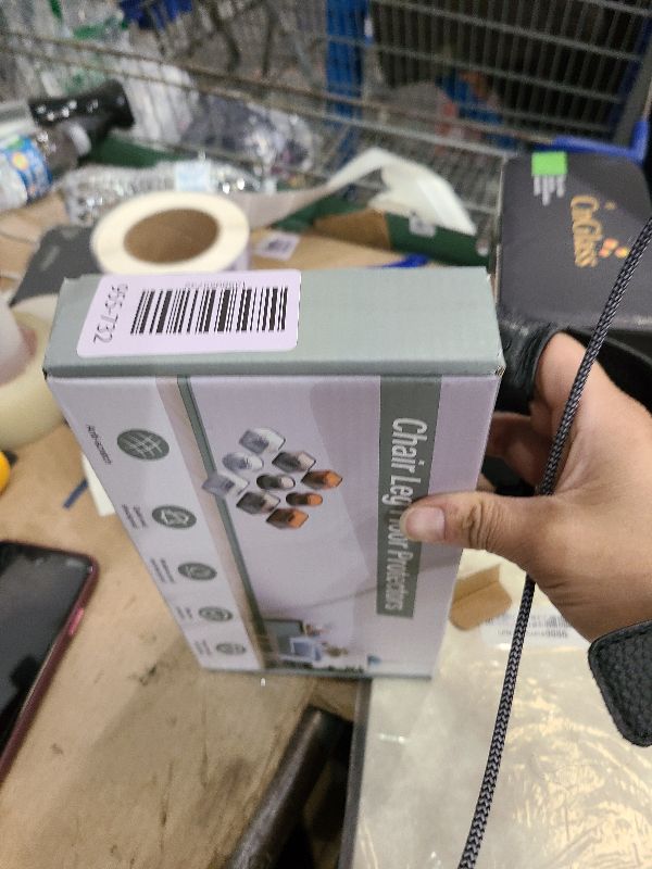 Photo 1 of 24PCS Rectangular Chair Leg Floor Protectors, Furniture Sliders, Non-Slip Felt Furniture Pads for Hardwood Floors, Silicone Cap Covers to Protect Floors,(Fit L :1.34-1.57", W: 0.87-1.18")