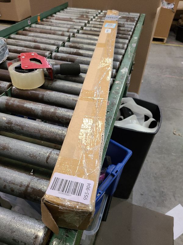 Photo 1 of 1 Inch Blackout Curtain Rods for Windows Patio, Adjustable Room Divider Curtain Rod Wall Mount & Ceiling Mount for Indoor & Outdoor, Black, 72" to 144"