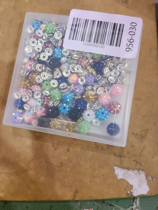 Photo 1 of 250 Pcs Beads for Pens, Focal Beads for Beadable Pens, Rhinestone Bead, Spacer Bead for Bracelets
