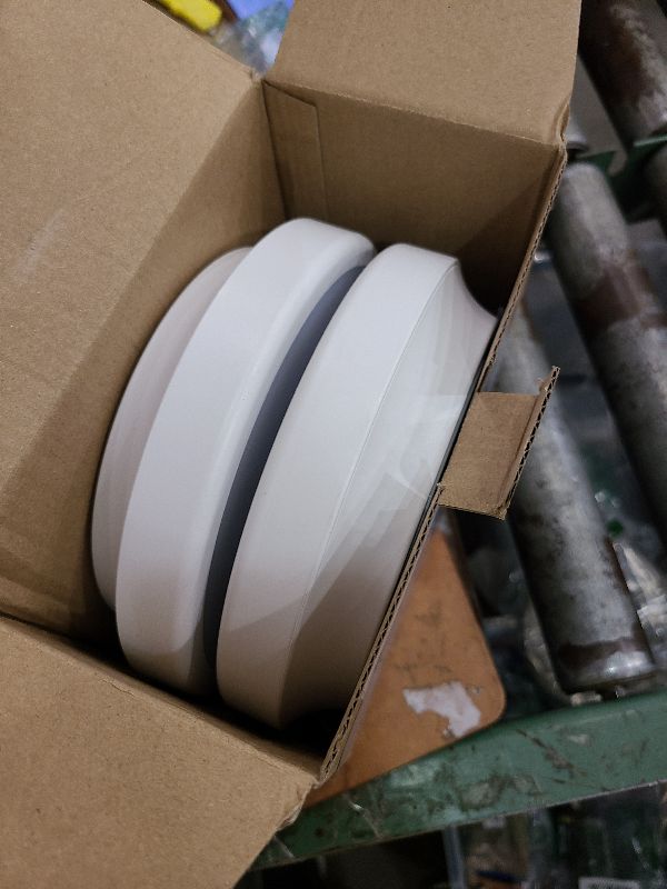 Photo 1 of 2-Pack Battery Operated Motion Sensor LED Ceiling Light, 7.2inch Flush Mount Light Fixture 6000K, Wireless Motion Activated Ceiling Lamp in 400LM for Closet Pantry Laundry Stair(Battery Not Included)