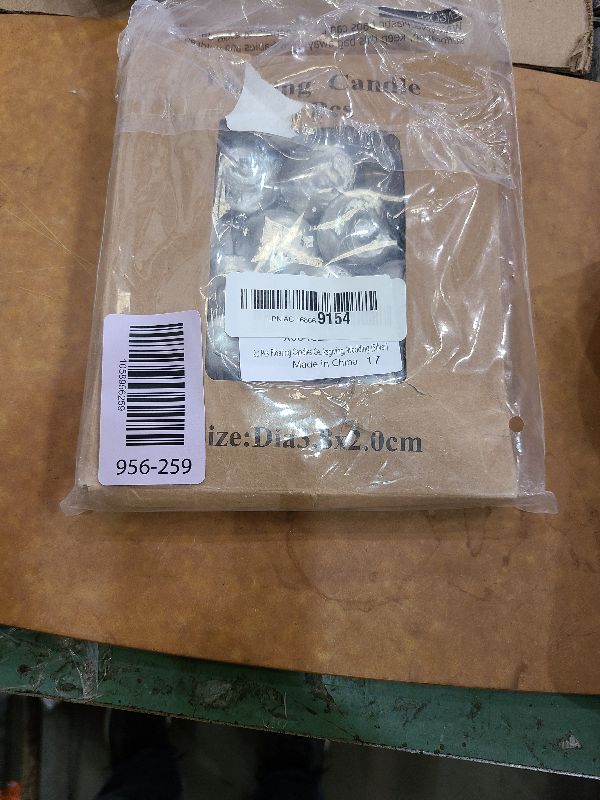 Photo 1 of 20 Pcs Floating Candles Centerpieces, 1.5 Inch Unscented Floating Candles Small Decoration for Valentine's Day, Thanksgiving, Wedding (Silver)