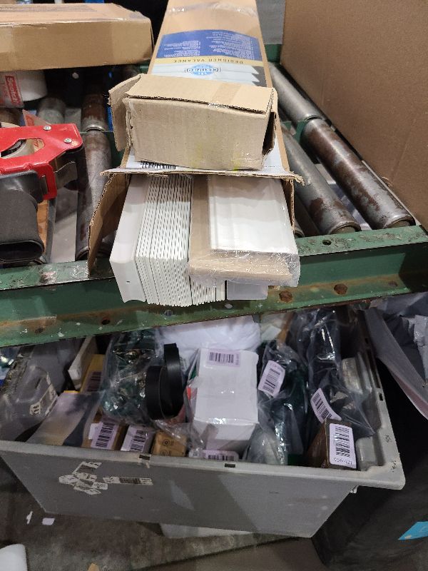 Photo 1 of 2 Inch Cordless Faux Wood Blind with Contemporary Valance - 18" W x 36" L - White, Over 900 Custom Sizes Starting at 19.97, Smooth Room Darkening Slats for Interior Windows by Lumino