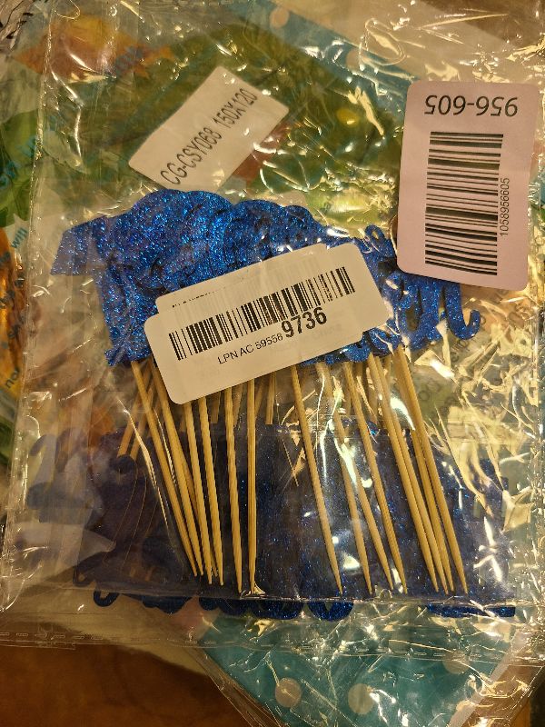 Photo 1 of 30Pcs 10th Birthday Cupcake Toppers Ten Double Hello 10 Cupcake Picks Cheers to 10 Years Old Cake Decorations for 10th Birthday Party Supplies Deep Blue Glitter