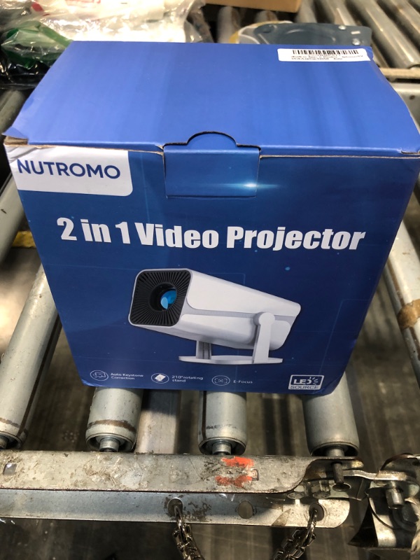 Photo 1 of [Built-in Apps & Electric Focus] Smart Mini Projector with WiFi and Bluetooth, 270°Rotatable Portable Movie Projector 1080P Support, Auto Keystone Proyector for Smartphone/TV Stick/Laptop/HDMI