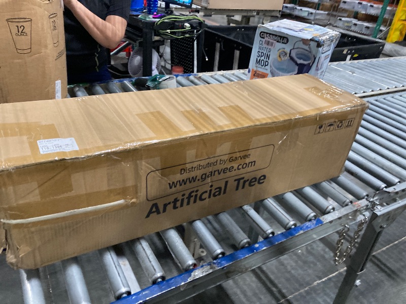 Photo 1 of ***broken pot*** 2 split branch*** Geniff Artificial Olive Tree 5FT Olive Tree Indoor Floor Plant with 1482 Leaves Lush Large Artificial Plant Faux Olive Plant for Corner Bedroom Livingroom Patio Office