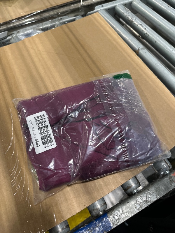 Photo 1 of ***ONLY PANTS****Adar Uniforms Pro Modern Athletic Scrub Set For Women - V-Neck Top & Yoga Jogger Pants - P9500 - Eggplant - XL