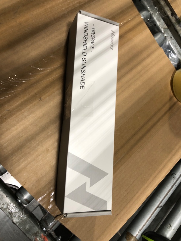 Photo 1 of [2025 Upgrade] Nmoiss Windshield Sun Shade Umbrella - [Vinyl Coating Heat Shield] Protect Car from Sun Rays & Heat Damage Keep Cool and Protect Interior, Spring Structure Edge Medium 56" L x 31" W