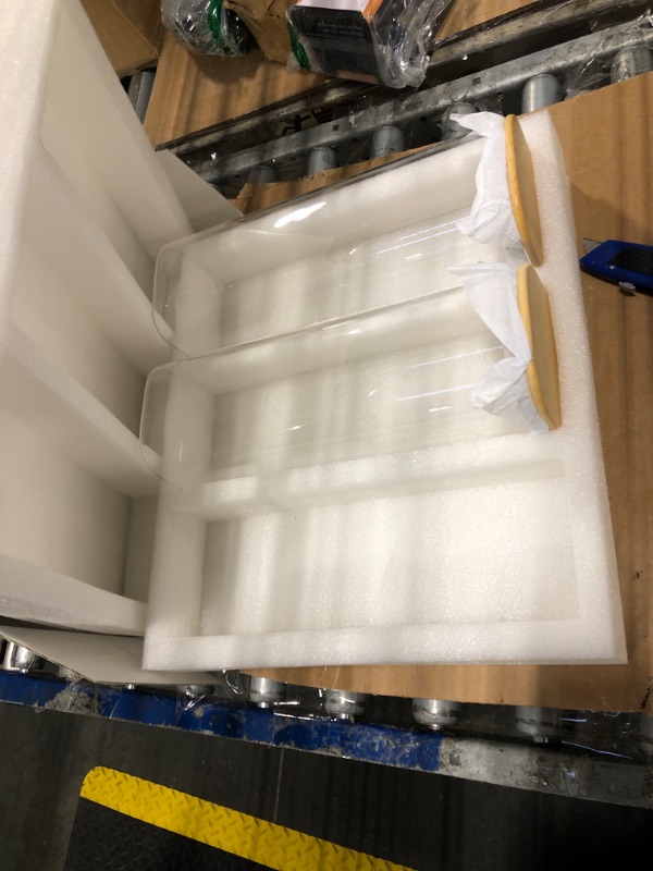 Photo 1 of ***1 piece missing*** CZZGSM 3 Pack Square Glass Kitchen Storage Jars with Airtight Bamboo Lids and 132 Pantry Labels - 80oz Glass Canisters with Wood Lids - Glass Food Storage Containers for Spaghetti, Pasta, Fettuccine