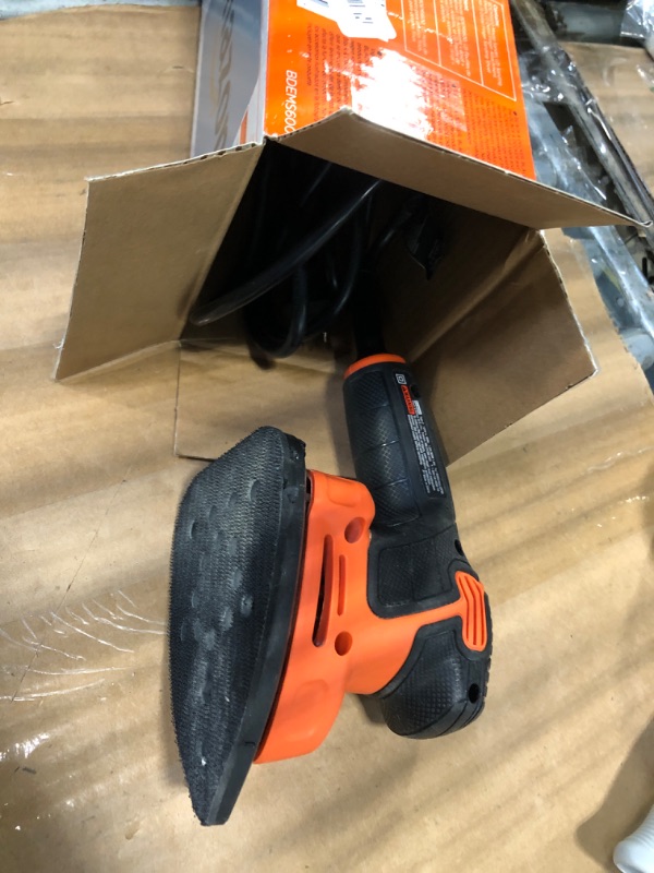 Photo 1 of *****HAS BEEN USED****BLACK+DECKER Detail Sander, 1.2 Amp, 16,000 OPM, Compact Design, 3-Position Grip for Comfort, Includes Dust Collector, Corded (BDEMS600)