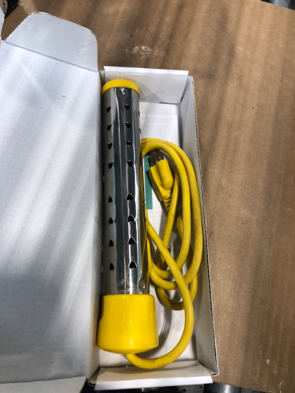 Photo 1 of ***missing parts*** Immersion Water Heater,with 304 Stainless Steel Cover Intelligent Temperature Control and UL Certification Portable Bucket Heater Heat 5 Gallons of Water in Minutes