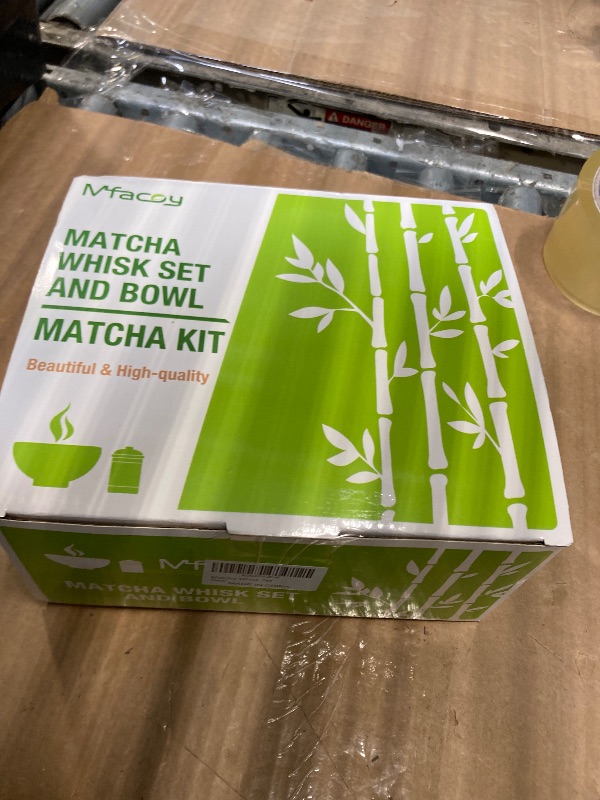 Photo 1 of ***missing parts***see pic***Matcha Whisk Set, Japanese Tea Set (5pcs) includes Matcha Bowl with Spout (19 oz), Bamboo Whisk and Matcha Scoop, Whisk Holder, Stainless Steel Sifter, Tea Making Tools, Matcha Kit
