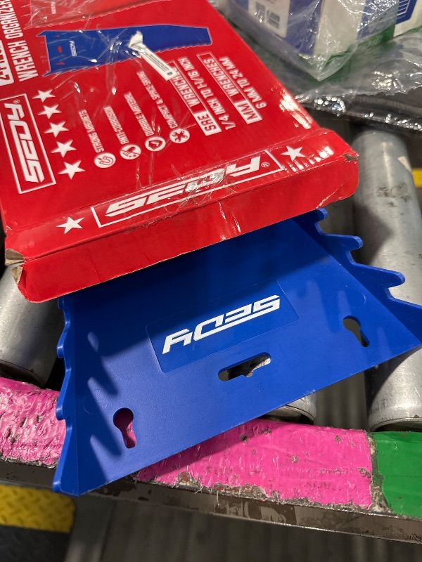 Photo 1 of **ONLY THE BLUE HOLDER IS INCLUDED** 2-Pack Magnetic Wrench Organizer, 32-Slot Premium Wrench Rack Holder Tool Trays for Toolboxes Drawer Storage, SAE (1/4" - 1-1/16") & Metric (6mm - 24mm)