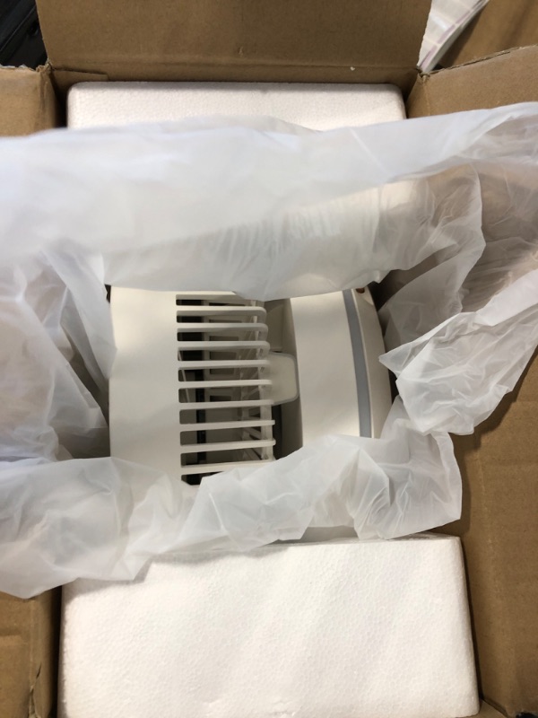 Photo 1 of Primevolve Portable Rechargeable Oscillating Fan, Battery Operated Fan Adjustable Height, USB Home Office Outdoor Camping Travel, White 10"