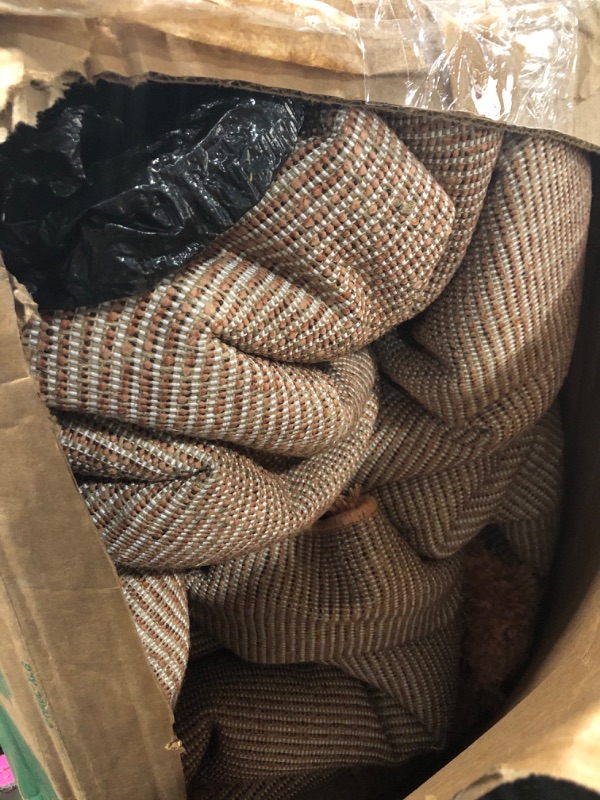 Photo 1 of [Similar photo, look at live photos, more Coral color] Well Woven Feather Collection Liza Shag Rug – Terracotta, 7'10" x 9'10" for Large Living Room and Dining Room - Soft Plush Feel