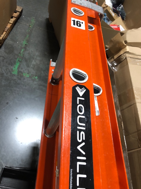 Photo 1 of 
Louisville Ladder 16-foot Fiberglass Extension Ladder, 300-Pound Load Capacity, Type IA, FE3216
