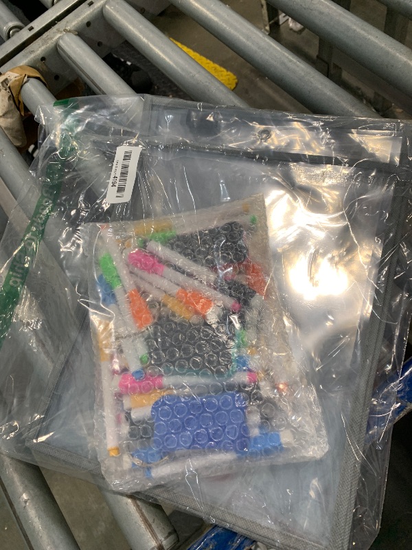 Photo 1 of ************MISSING THINGS!!!!!!!AmazingSpark 36 Set Dry Erase Pockets 10" x 14" Clear Plastic Sheet Protector Boho Color Oversized Reusable Sleeves with 36 Marker 4 Eraser 4 Ring Job Shop Ticket Holder for Teacher Classroom Supply