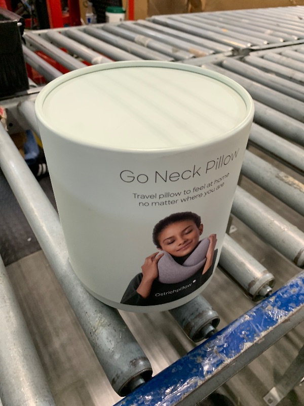 Photo 1 of **INSIDE ZIPPER IS TORN** Ostrichpillow Go Neck Pillow, Travel Pillows for Airplanes, Premium Memory Foam Travel Pillow, 360º Ergonomic Design, Asymmetrical Sides, Travel Bag Included, Washable Modal Cover