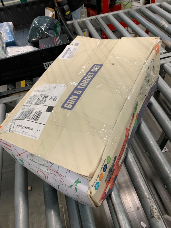 Photo 1 of *****SOME MISSING PICES****Shooting Games Toys for Age 5 6 7 8 9 10+ Year Old Boys, Kids Toy Sports & Outdoor Game with Moving Shooting Target & 2 Popper Air Toy Guns & 24 Foam Balls, Gifts for Boys and Girls