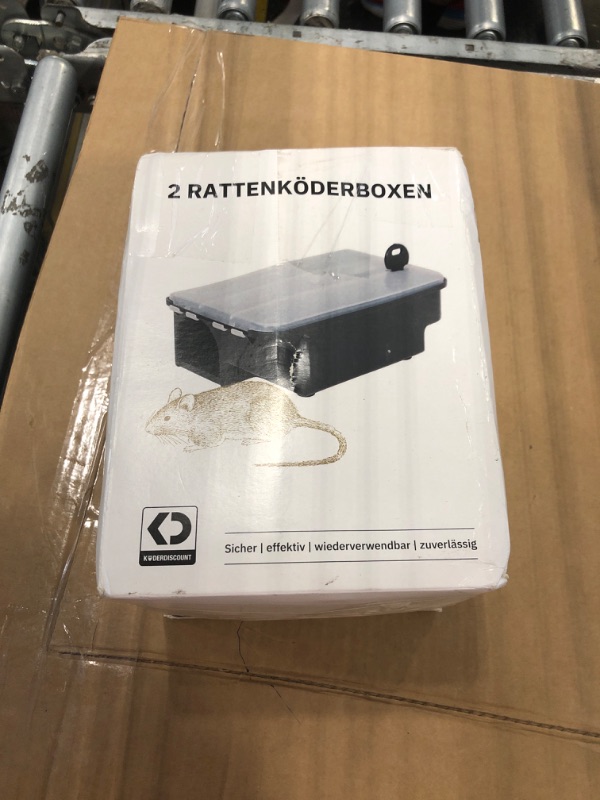 Photo 1 of Köder-Discount Mouse & Rat Bait Station (Bait Not Included) – 2 Lockable Rat Bait Stations with Clear Lid & Dual Entry – Weather-Resistant, Tamper-Proof Rodent Trap (8.7 x 5.5 x 3.1)