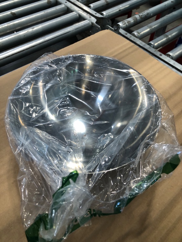 Photo 1 of ***** MISSING HANDLE**** Cabilock Stainless Steel Food Dome Cover with Silver Bead Handle, Dustproof Food Serving Plate Lid for Home, Restaurant, and Catering Use (10inch, Silver Bead)