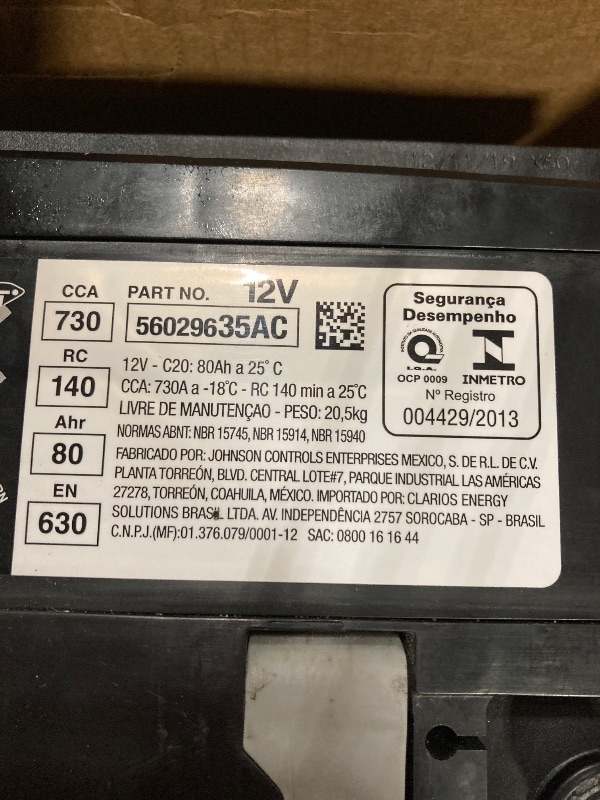 Photo 1 of ***UNKNOWN MODEL***Optima battery