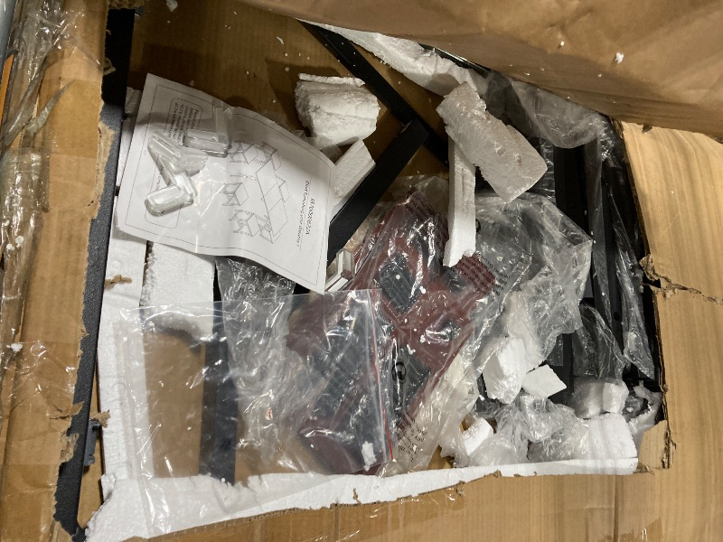 Photo 1 of ***PARTIAL SET***IT IS UNKNOWN WHICH PARTS ARE MISSING***iPormis 7-Piece Dining Table Set with 6 Stools, 63" Extendable Kitchen Table Set for 4-8, Modern Dining Room Table with Sturdy Metal Frame, Space-Saving Dinette, Black