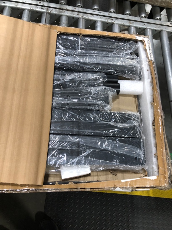 Photo 1 of ***IT IS UNKNOWN IF IT HAS MISSING PARTS***Feonase Queen Metal Platform Bed Frame with Victorian Classic Iron-Art Headboard & Footboard, Steel Slats Support, 12" Under Bed Storage, No Box Spring Needed, Noise-Free, Black