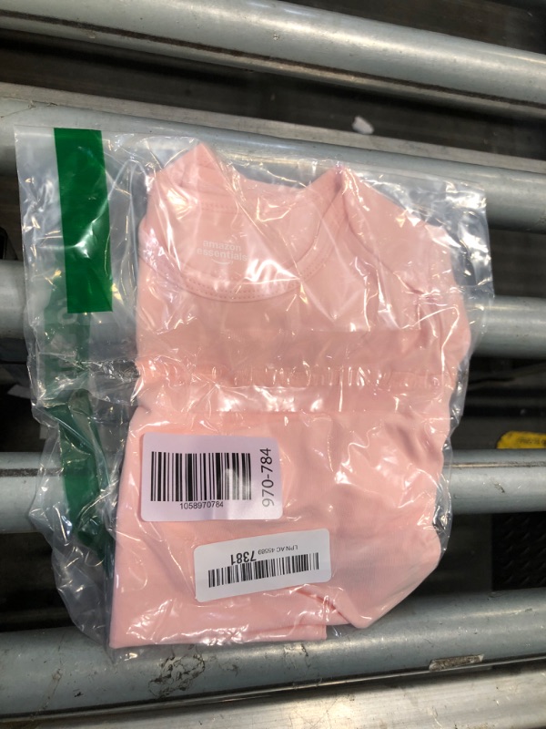 Photo 1 of ***just one Bodysuit**Amazon Essentials x Sofia Grainge Unisex Babies' Short Sleeve Crewneck Bodysuit, Ivory/Pink/Terracotta, 24 Months