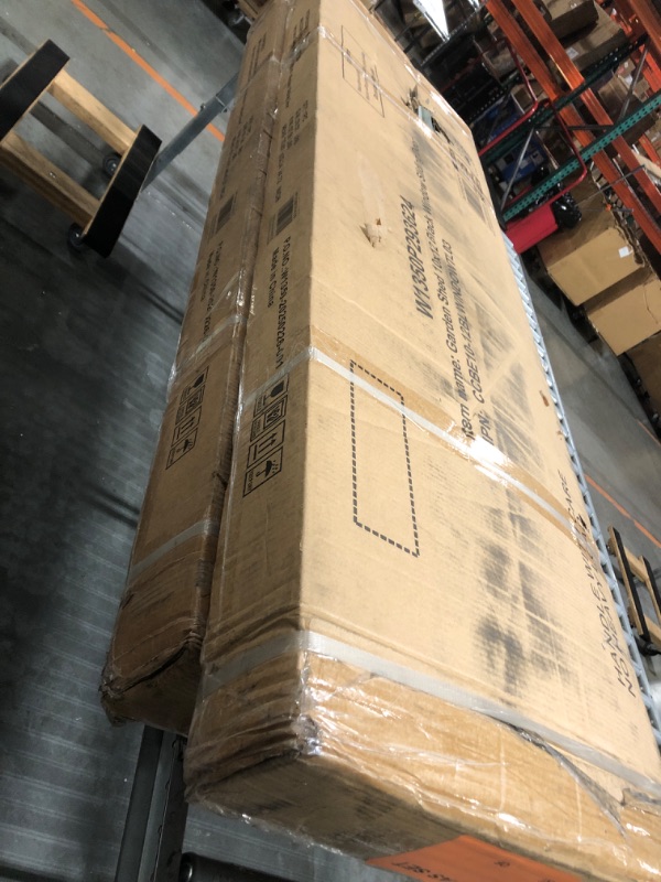 Photo 1 of ***IT IS UNKNOWN IF THERE ARE LOST BOXES***12x10 Ft Storage Shed Outdoor, XL Permanent Steel Building with Window, Sliding Doors and 4 Air Vents for Backyard Garden Patio Lawn - Brown