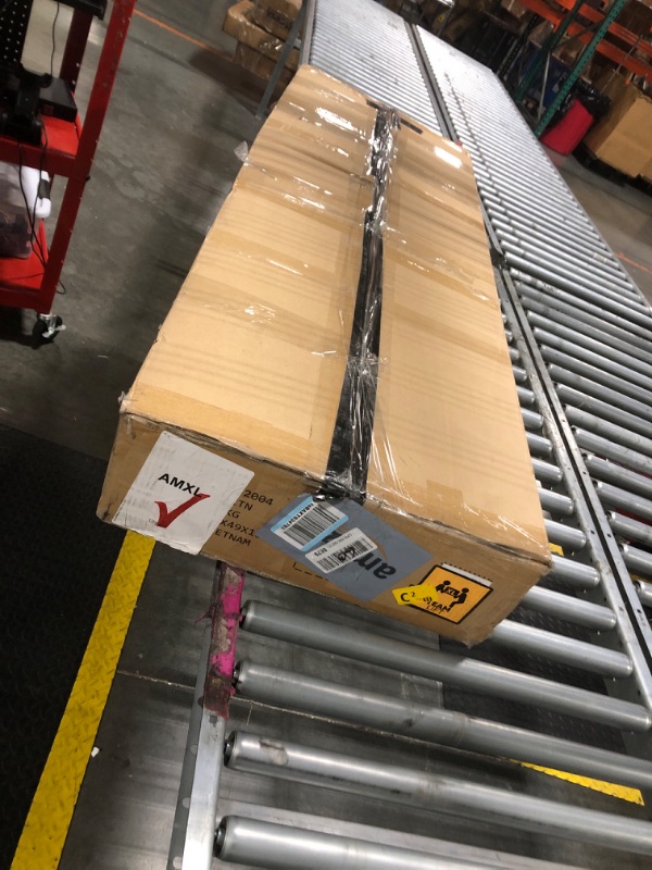 Photo 1 of ***IT IS UNKNOWN IF IT HAS MISSING PARTS***DWVO 55" Kitchen Storage Cabinet with Carved Design Door, Adjustable Shelves, Modern Sideboard Buffet Cabinet with Storage for Hallway, Kitchen or Living Room, Black