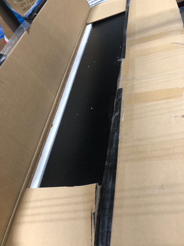 Photo 1 of ***IT IS UNKNOWN IF IT HAS MISSING PARTS***DWVO 55" Kitchen Storage Cabinet with Carved Design Door, Adjustable Shelves, Modern Sideboard Buffet Cabinet with Storage for Hallway, Kitchen or Living Room, Black