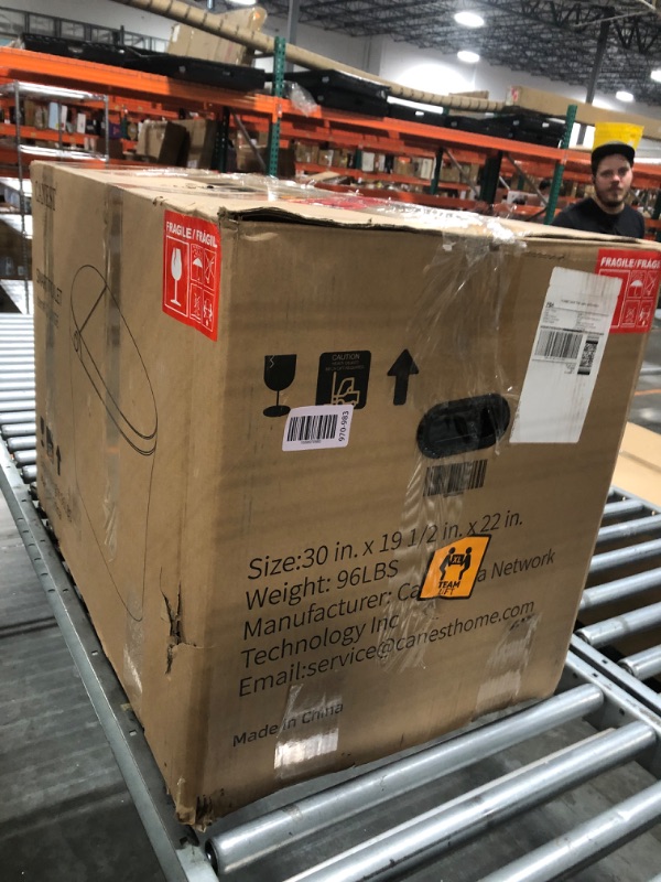 Photo 1 of ***BROKEN LID, AS SHOWN IN THE PICTURE***CANEST Smart Bidet Toilet, Smart Toilet with Bidet Built in, Pump-assisted Flush, Foot Sensor Operation, Warm Water, Heated Seat, Air Dryer, Digital Display (TC-100GE)