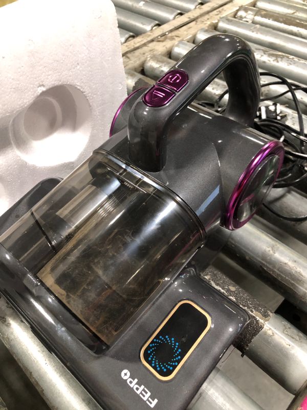 Photo 1 of * Needs to be cleaned*FEPPO Mattress Vacuum Cleaner, 16Kpa Bed Vacuum Cleaner with 253.7nm UV-C Light, 140°F Heat, HEPA Filter & Ultrasonic, Versatile Handheld Vacuums for Bed, Sofa, Couch, Crib(Corded, 500W)